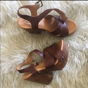 Korkease brown clog sandals